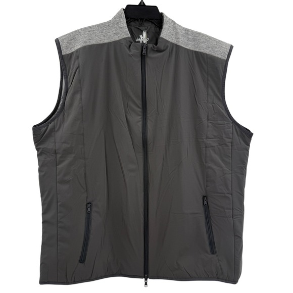Johnnie-O Swayne Charcoal Golf Vest‎ Mens XL